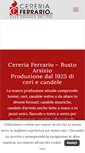 Mobile Screenshot of cereriaferrario.it